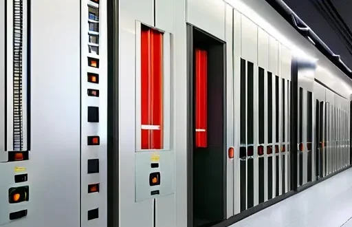 Иллюстрация архитектуры трассировки проводки с использованием кабель-каналов и кабель-лотков в современном интерьере