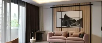 Гостиная с LED-лентой и люстрой: современный дизайн освещения