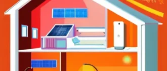 Инфографика о снижении энергопотребления в доме: умный счетчик, светодиодные лампы, энергоэффективная техника и графики экономии