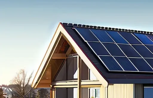 Дом с интегрированной солнечной крышей BIPV