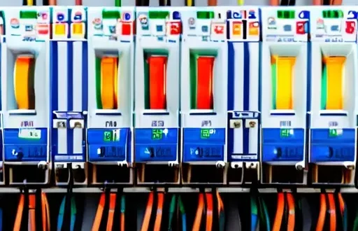 Щит учёта с УЗО и автоматическими выключателями на DIN-рейке