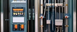 Современный электрощит с автоматизированной системой управления и высокотехнологичным оборудованием